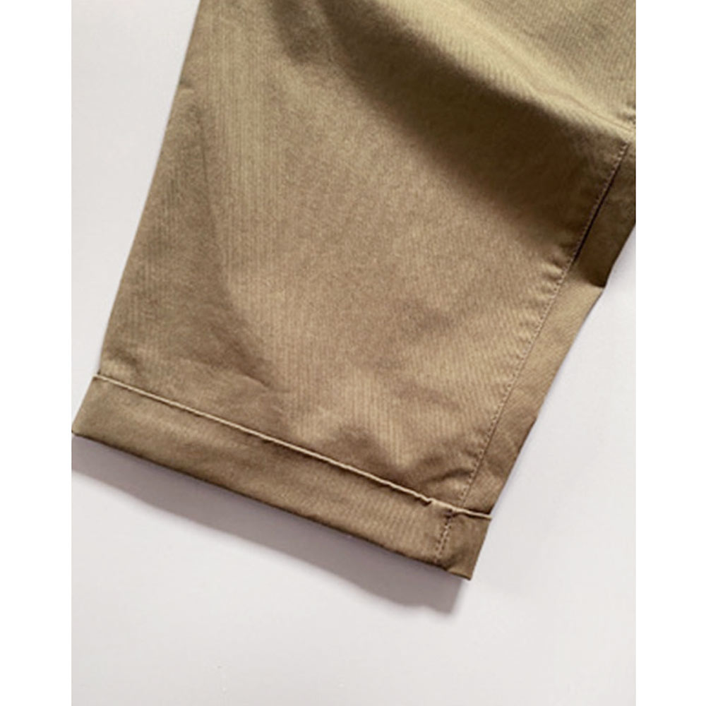 アメカジ　「ラッキーレッドドローコード」付き 2本タック入りチノパンツ