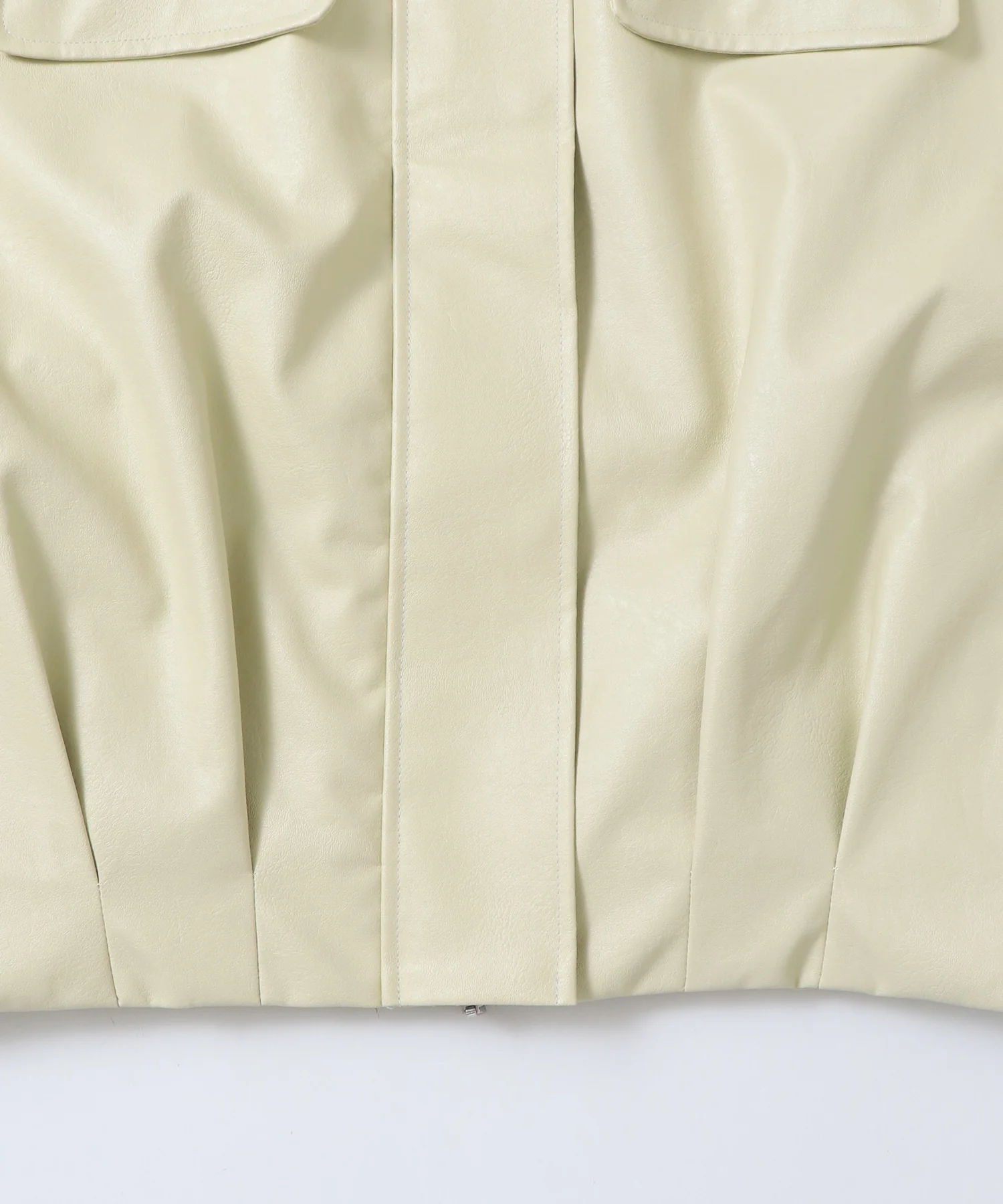 フェイクレザー オーバーブルゾン