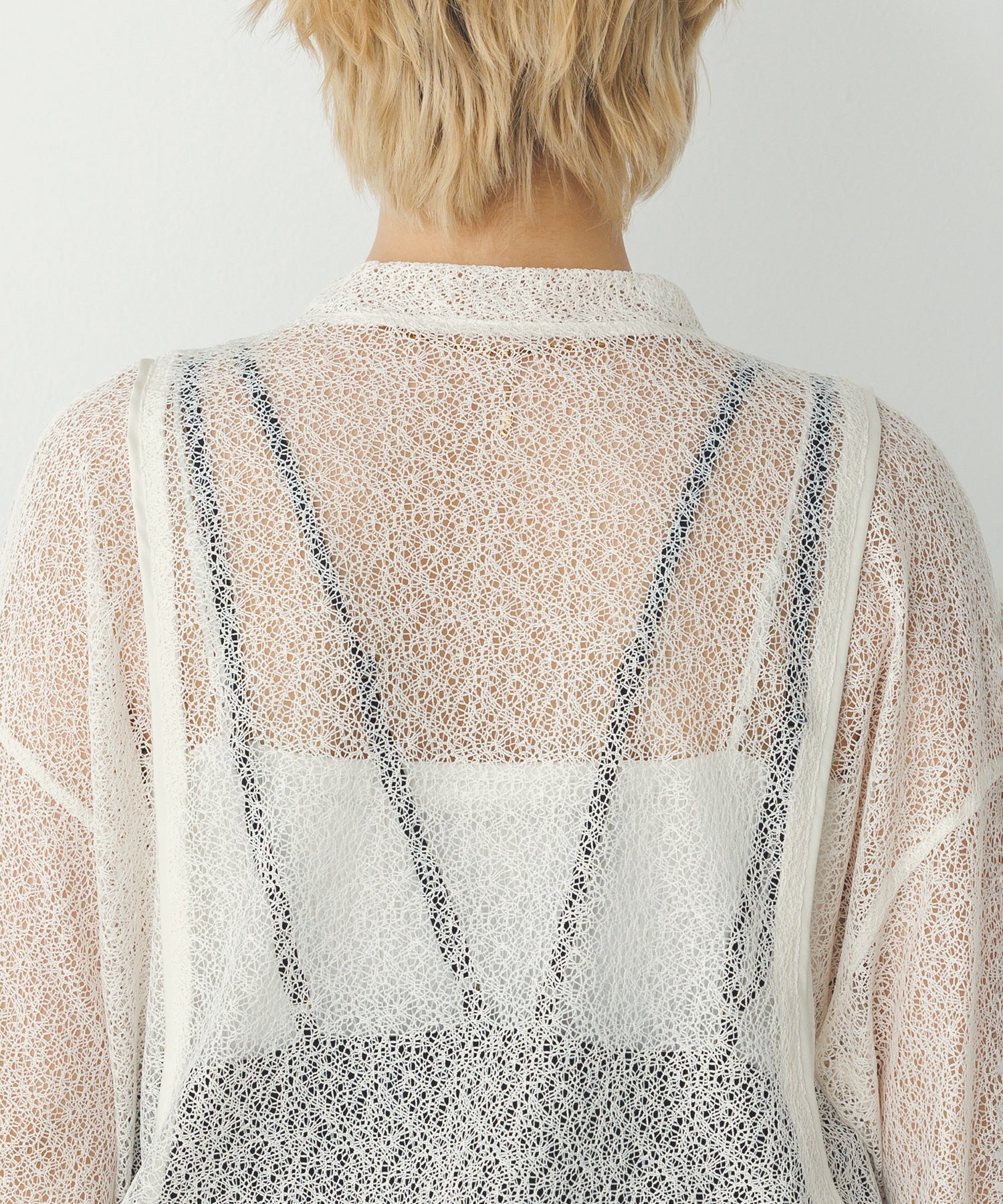 ダブルジップレースブルゾン