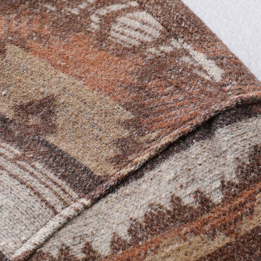 ナバホ柄先染め　ラシャシャツジャケット