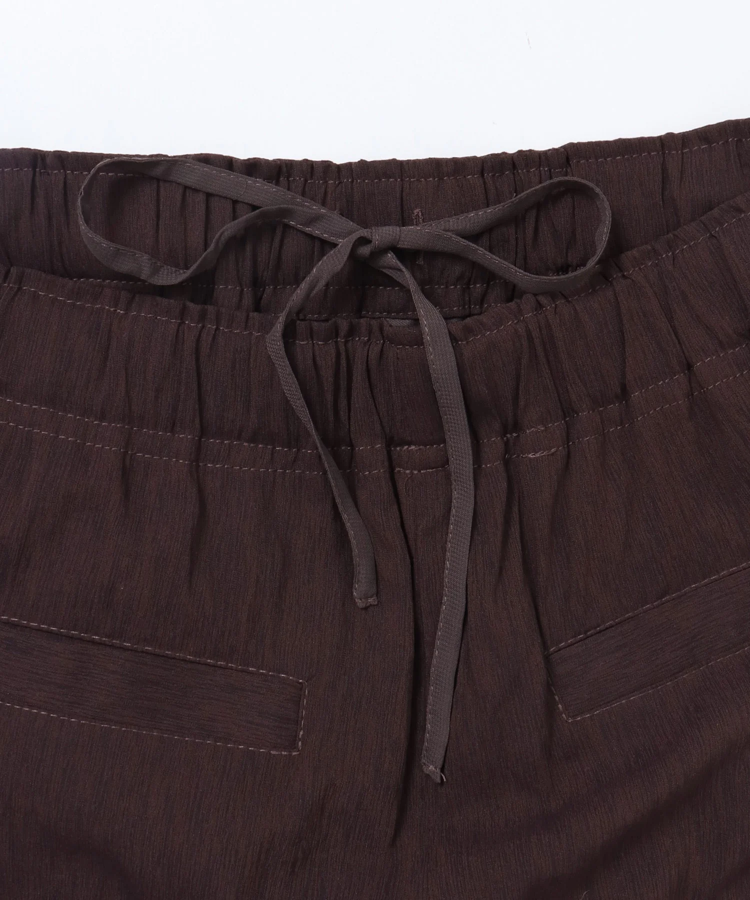 シアー ストレートパンツ