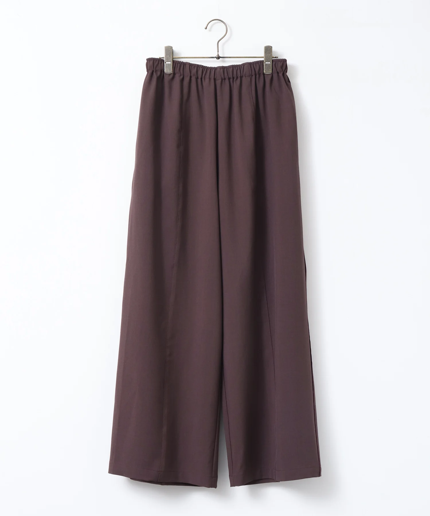 サイドライン ワイドストレートパンツ