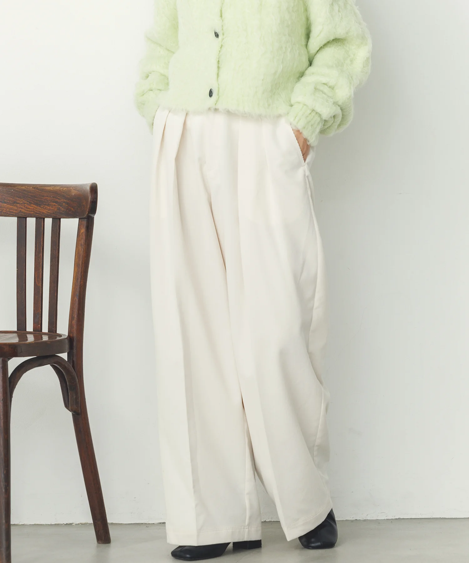 細コール 2タックパンツ