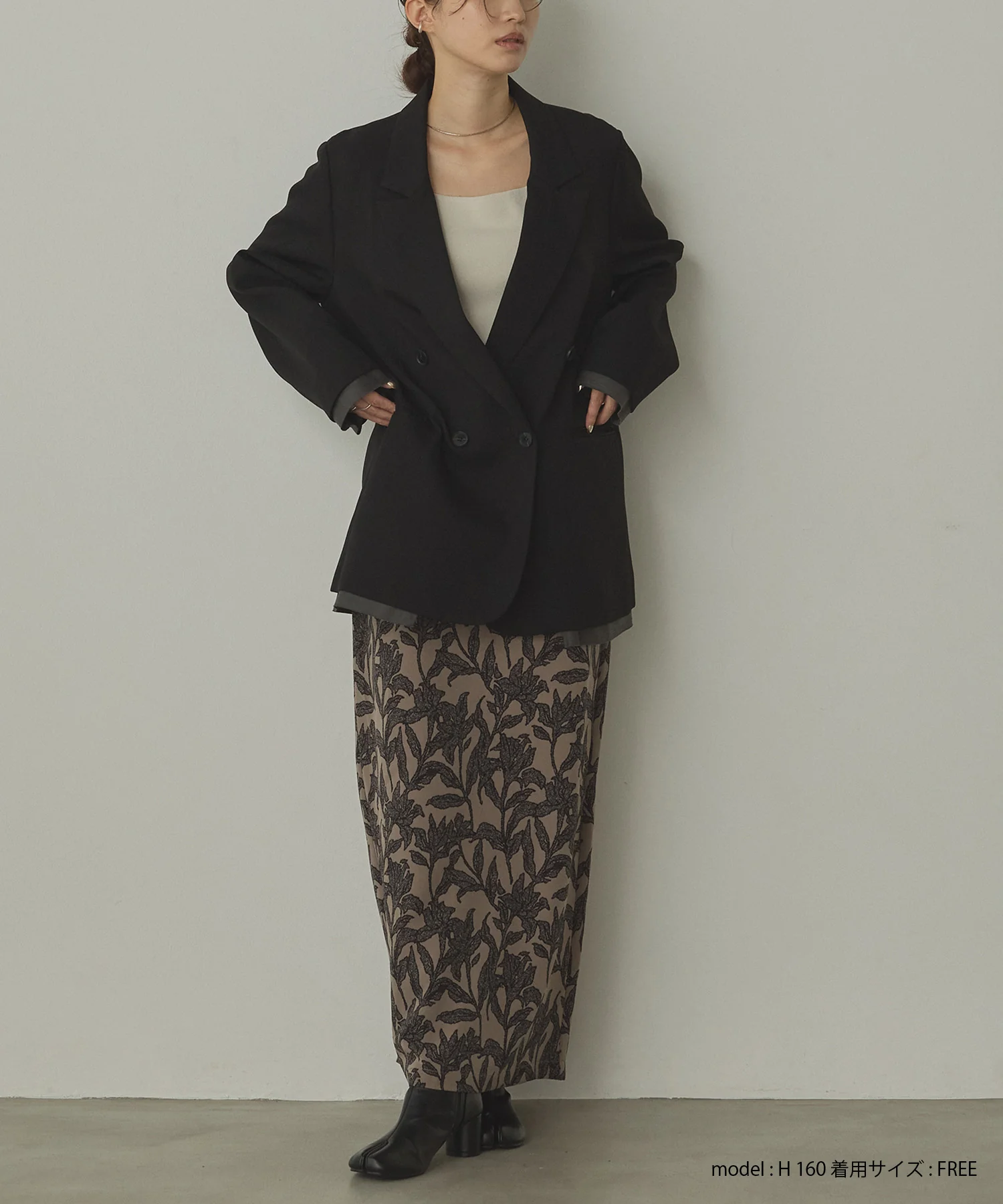 ストライプ ダブルジャケット