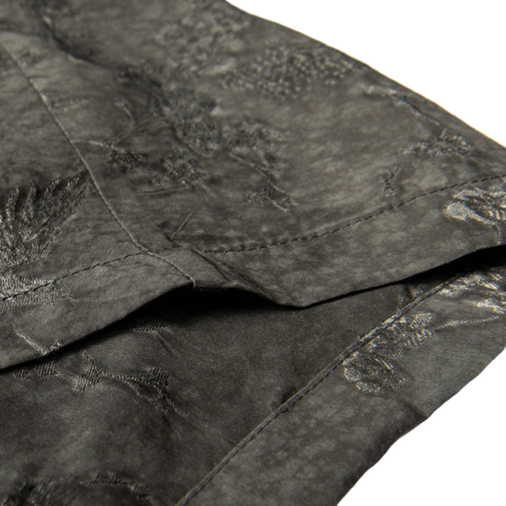 和風ジャカード半纏風シャツ半袖 