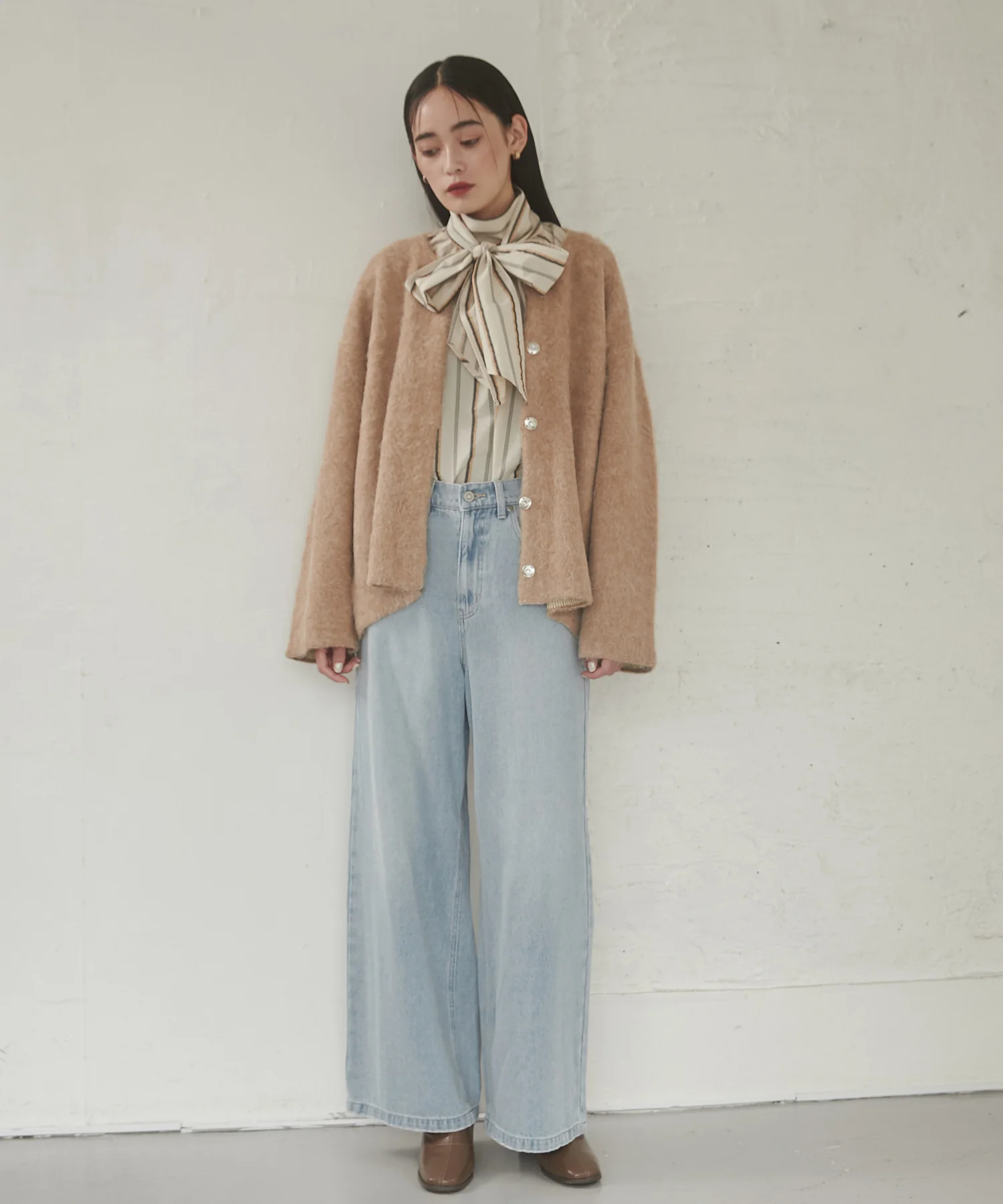 デニム/ツイル バギーパンツ