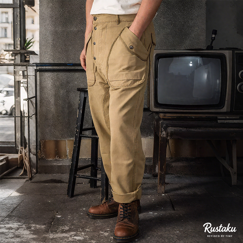 耐摩耗　ヘビーコットン 改良されたファイヤーマンパンツ