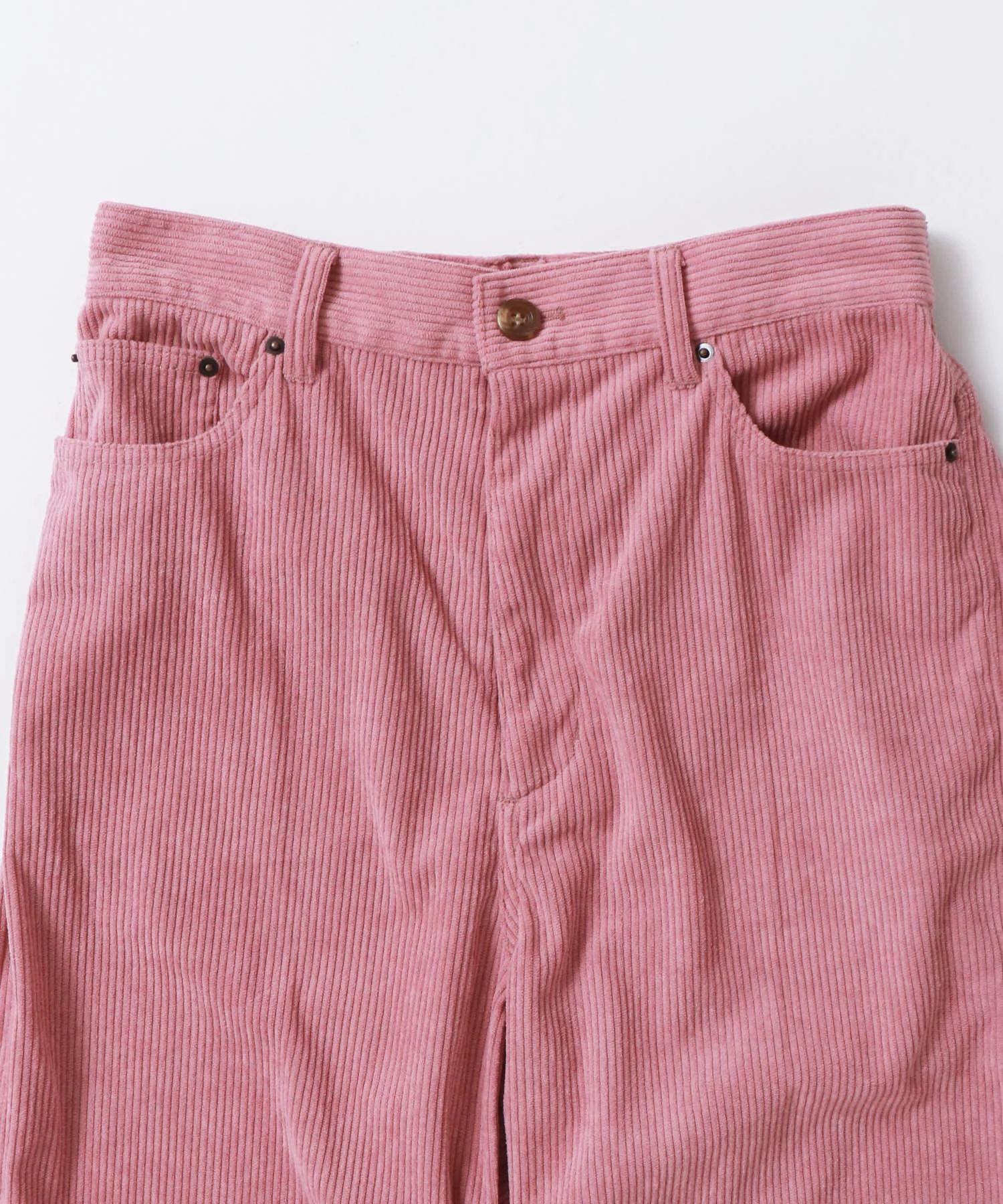 コーデュロイ ワイドストレートパンツ