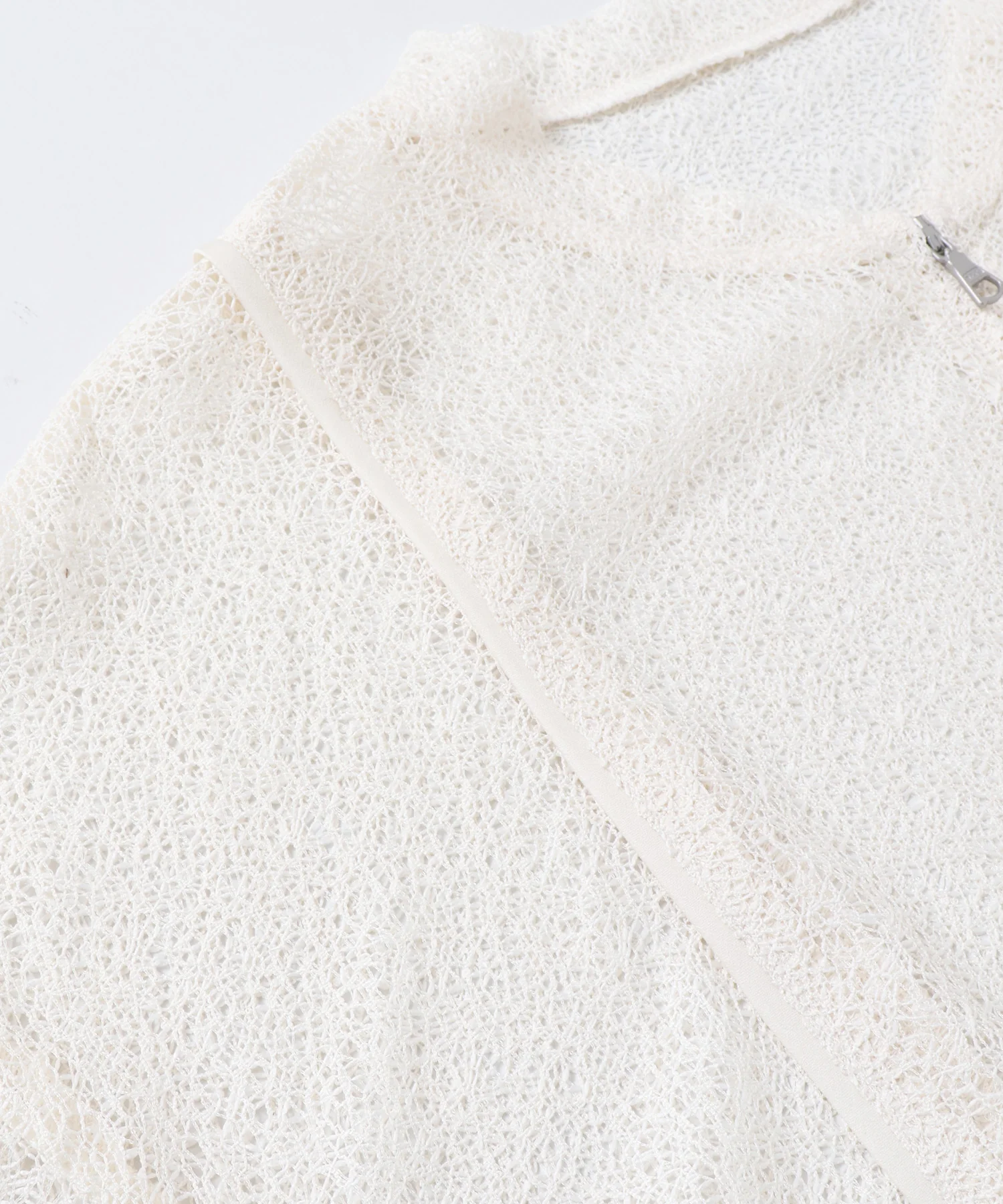 ダブルジップレースブルゾン