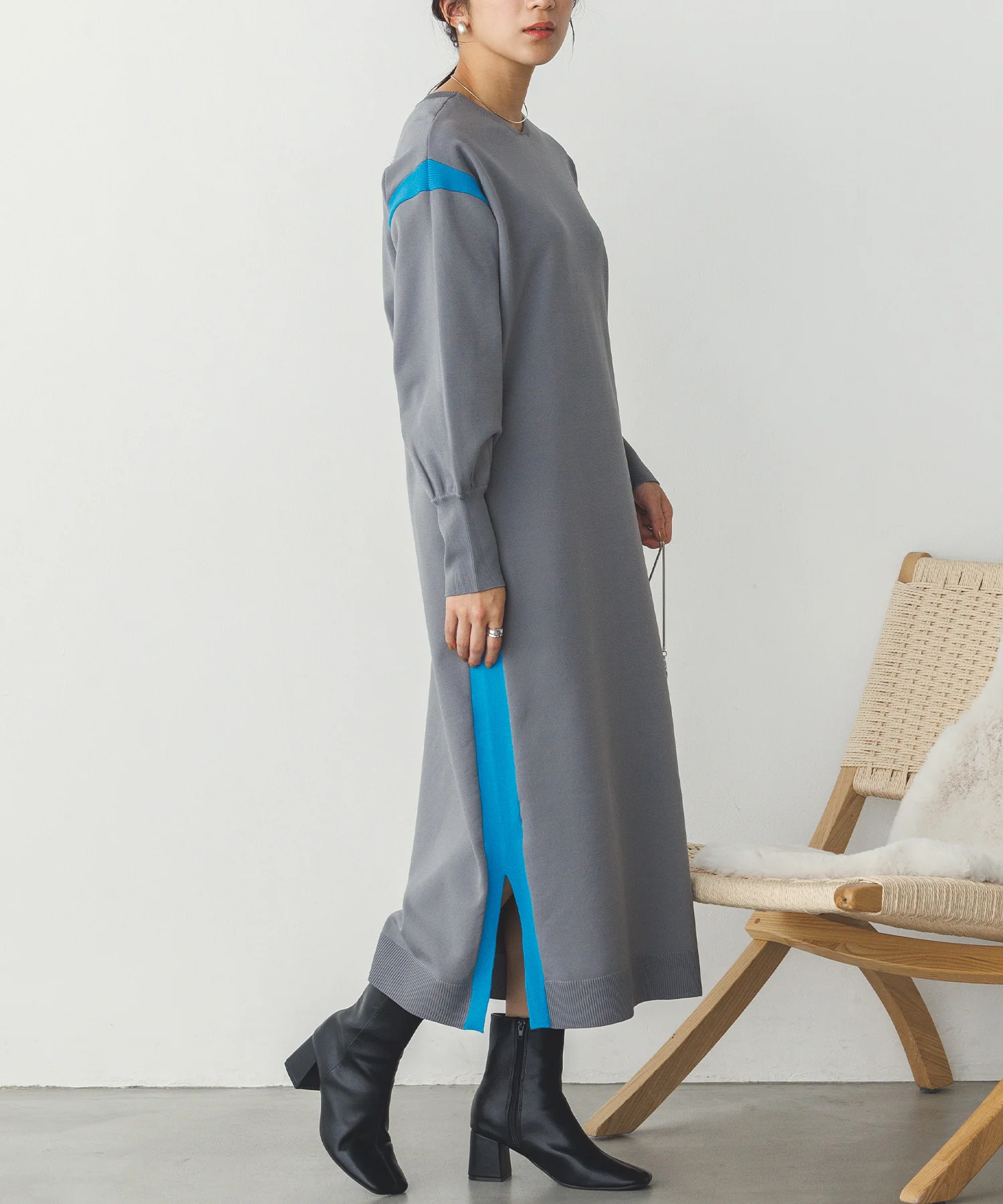 前後２WAY スウェットライクワンピース