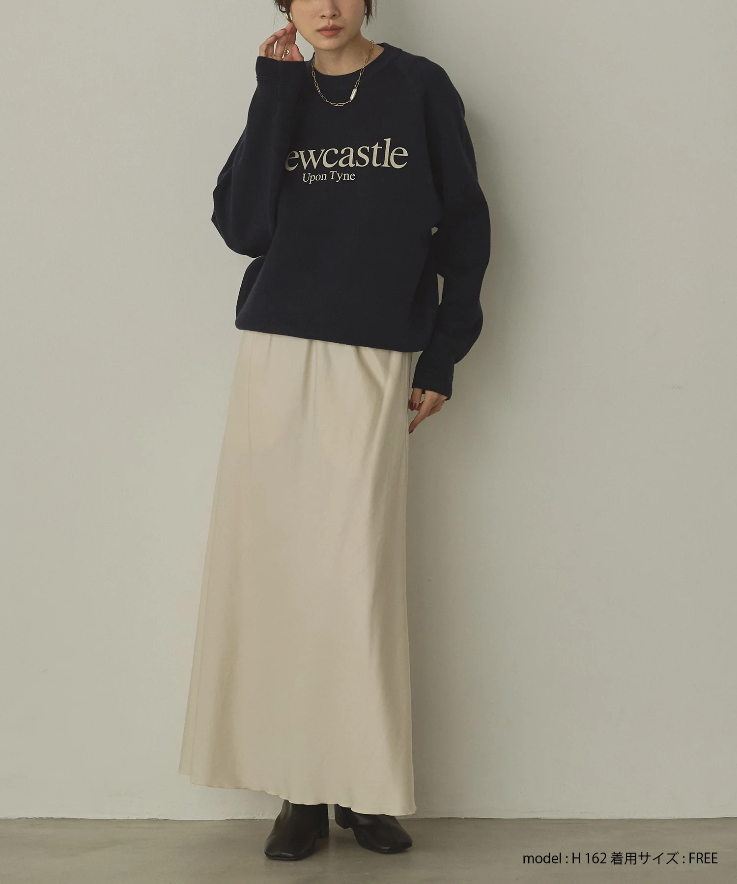 【WEB限定/別注】【新色追加】スウェットライクロゴニット