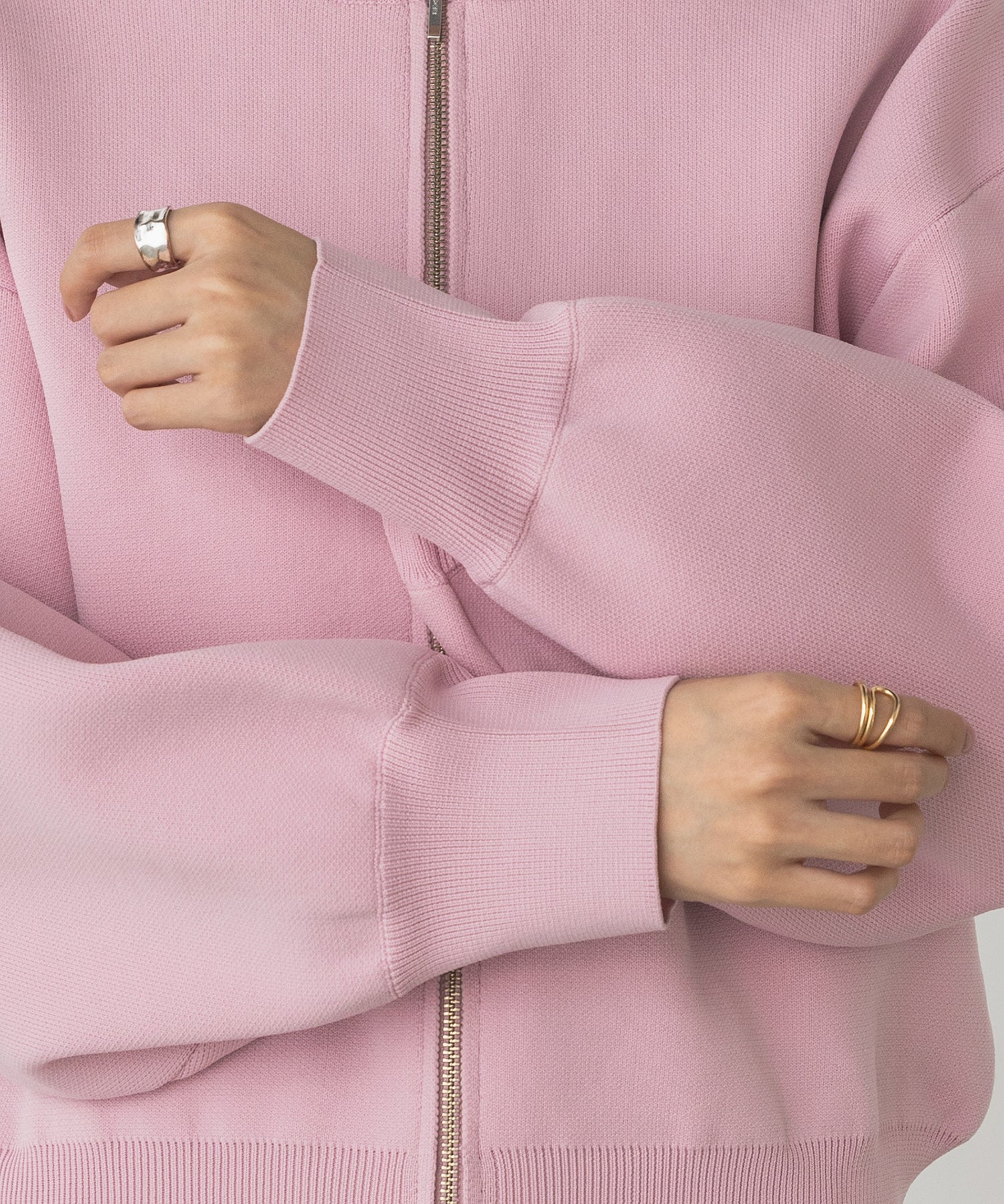 【WEB限定/別注】ジップショートカーディガン