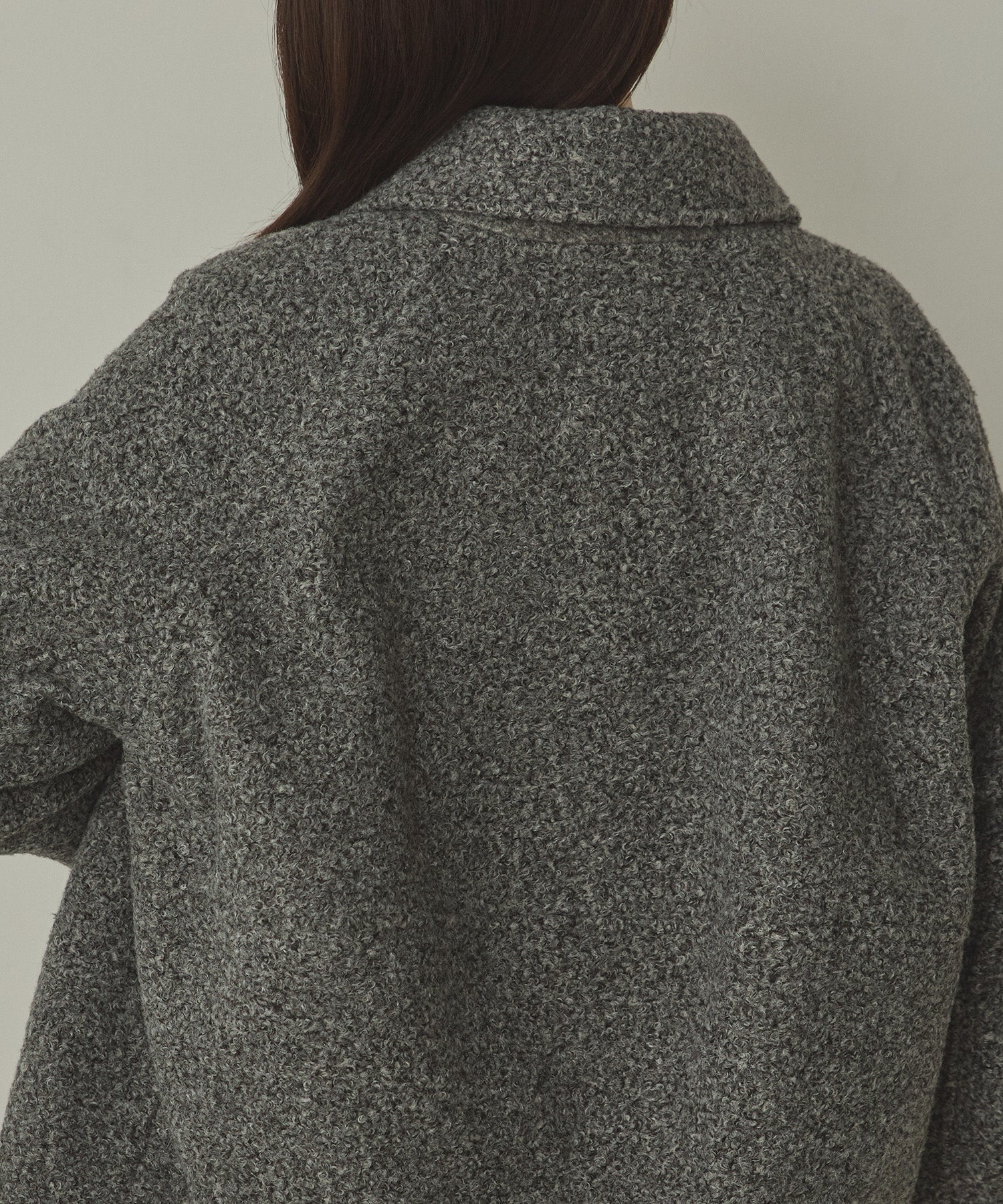 くるくるブークレ ショートブルゾン