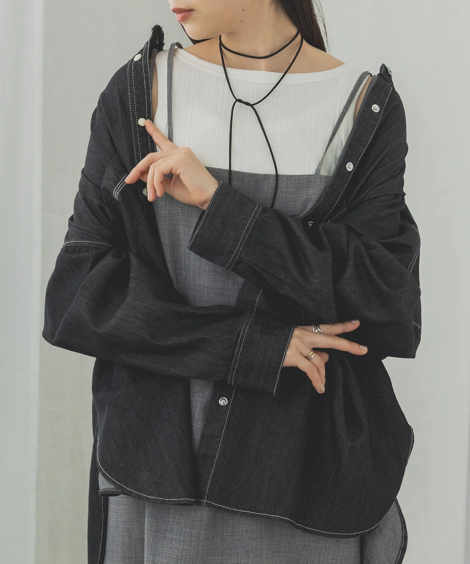 【新色追加】デニムオーバーシャツ