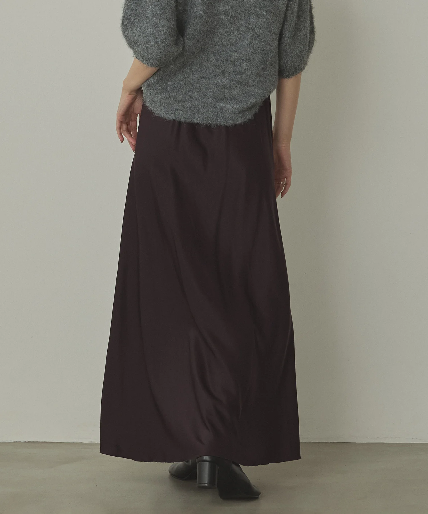 ビンテージサテン ナロースカート