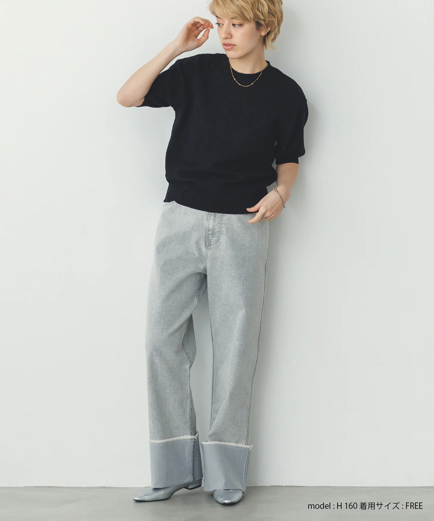 【別注】ハーフスリーブ サマーニット