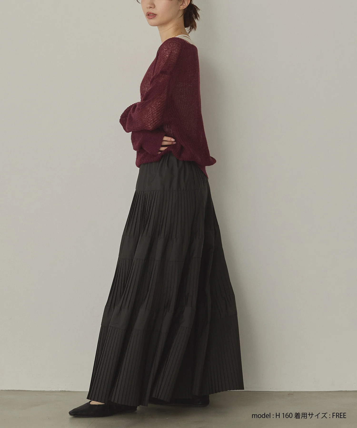 アルパカニット ロゴシアートップス