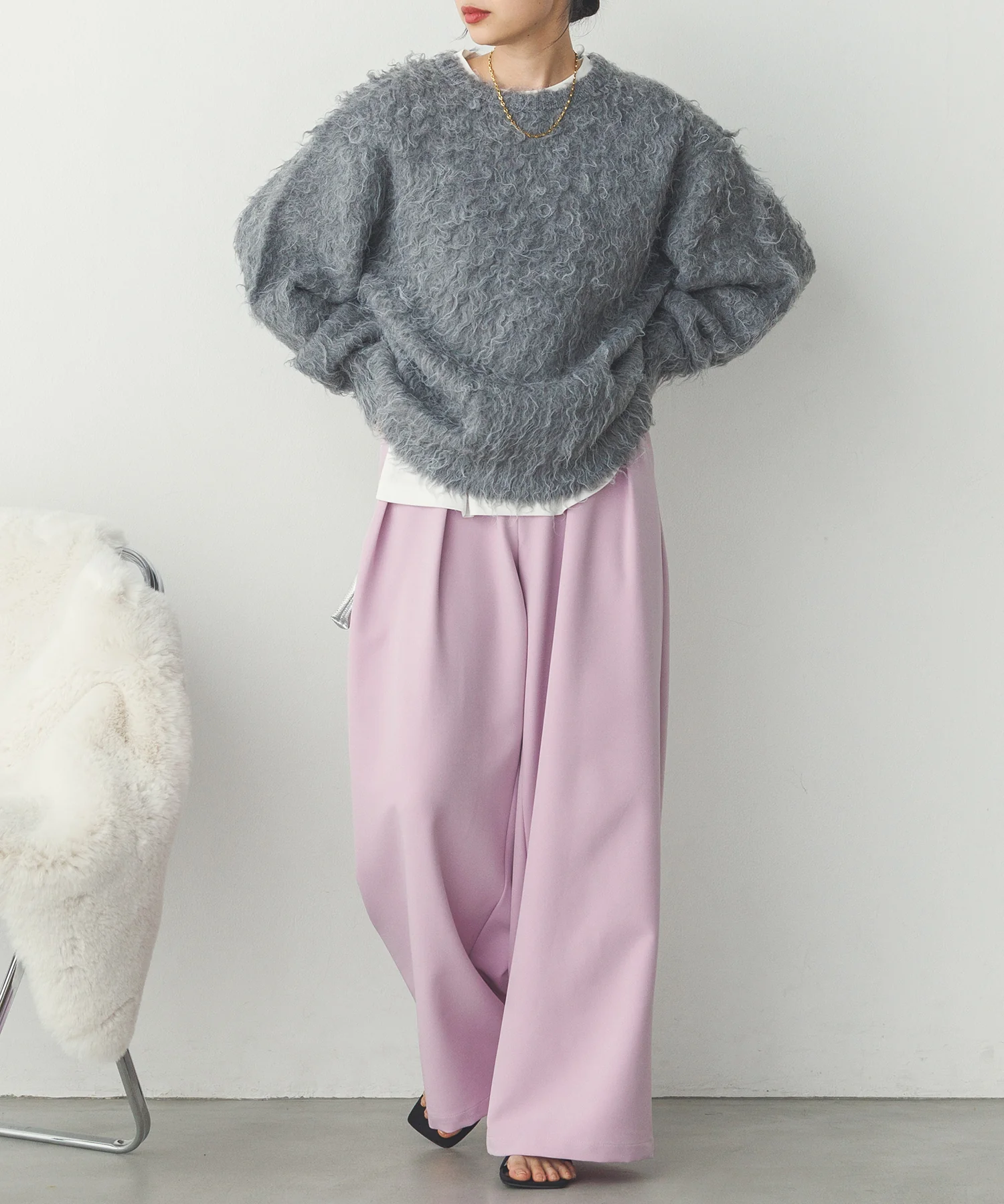 ストレッチワイドパンツ