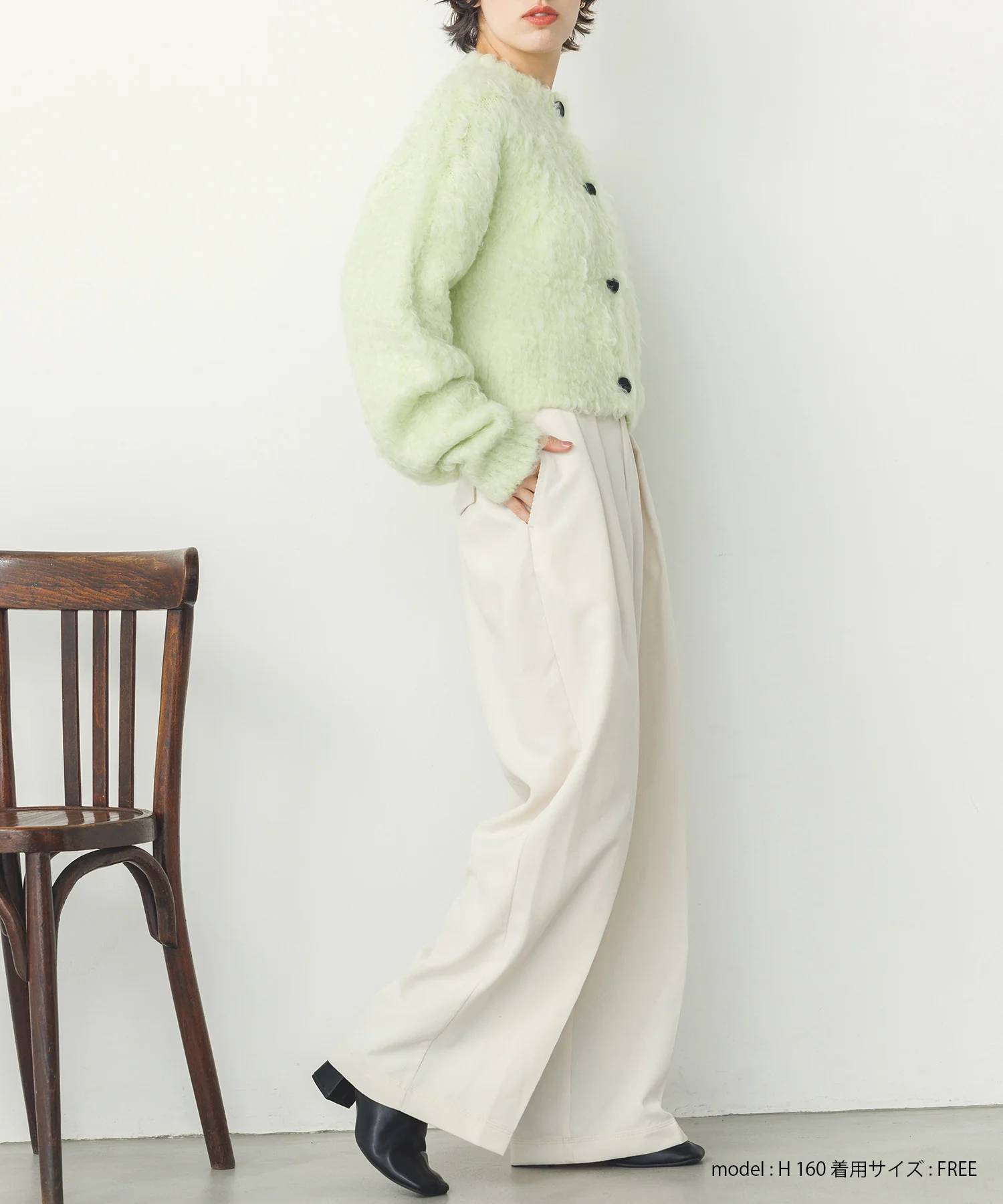 細コール 2タックパンツ