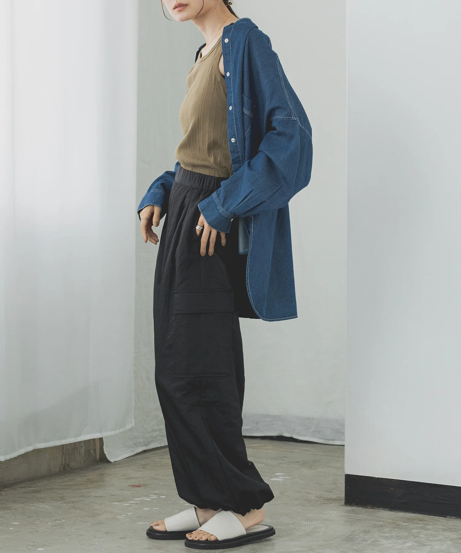 【新色追加】デニムオーバーシャツ
