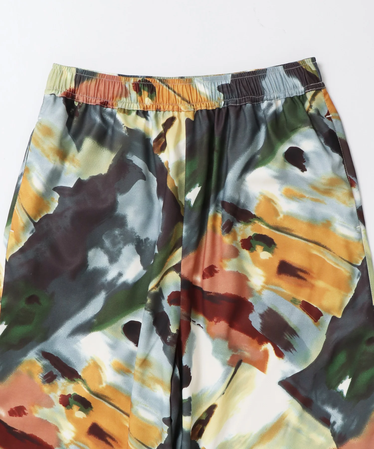 ジョーゼット柄 ストレートパンツ