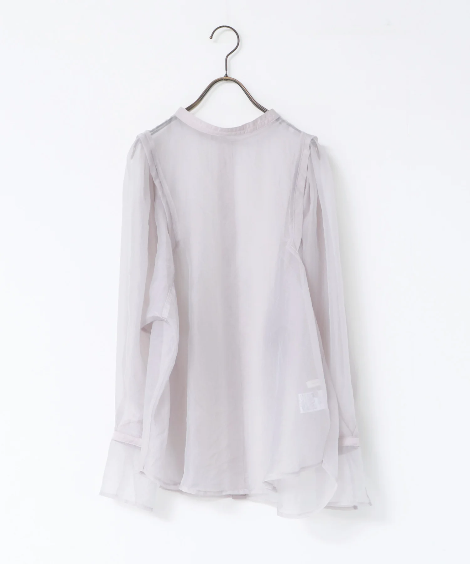 シアーバルーンスリーブブラウス
