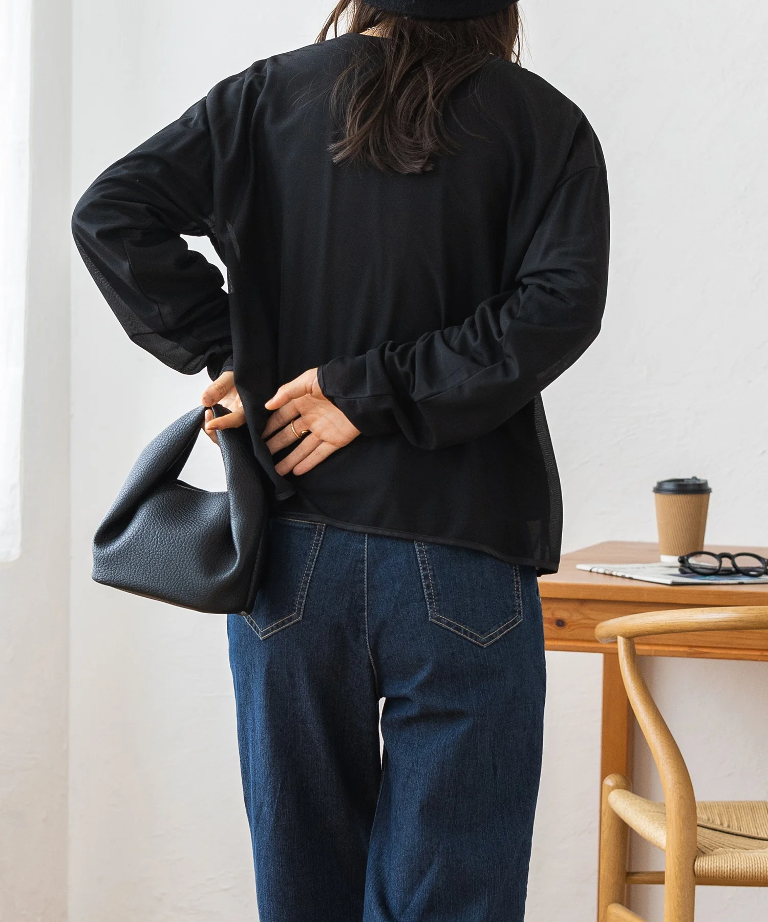 レイヤードシアーカットソー