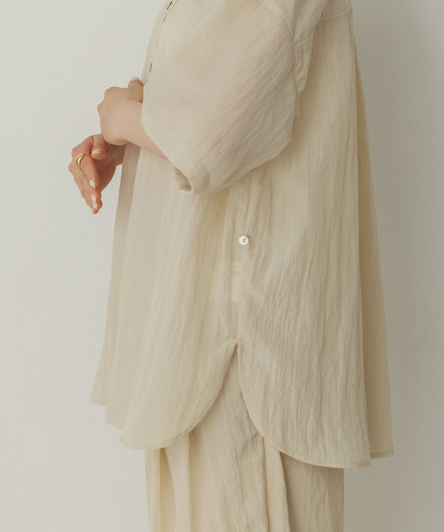 ワッシャー加工 2WAYシャツ