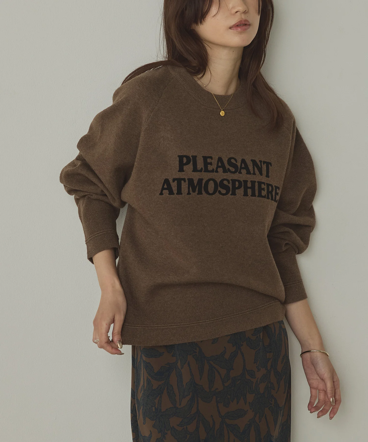 【WEB限定/別注】【新色追加】スウェットライクロゴニット