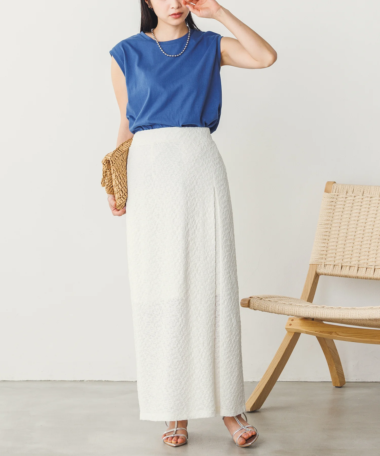 ボックスタックロングスカート