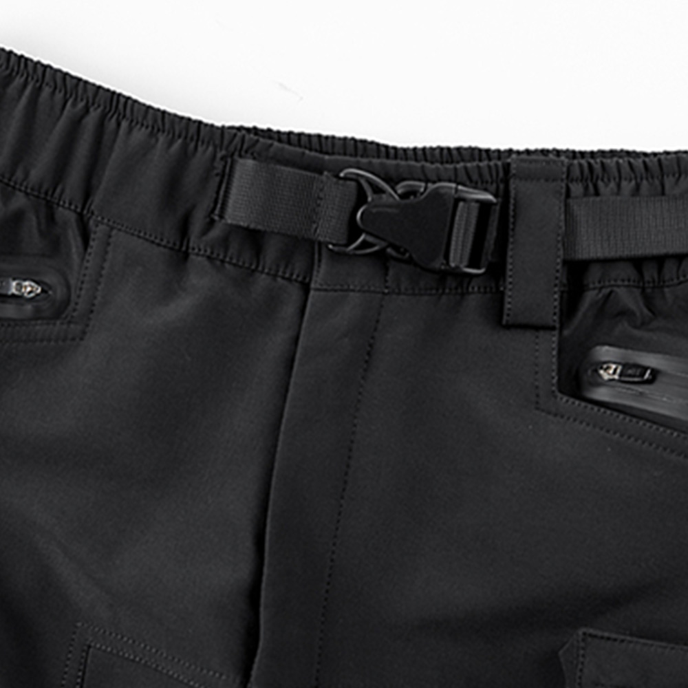 裏起毛　機能性　裾絞りカーゴパンツ/サイクルパンツ