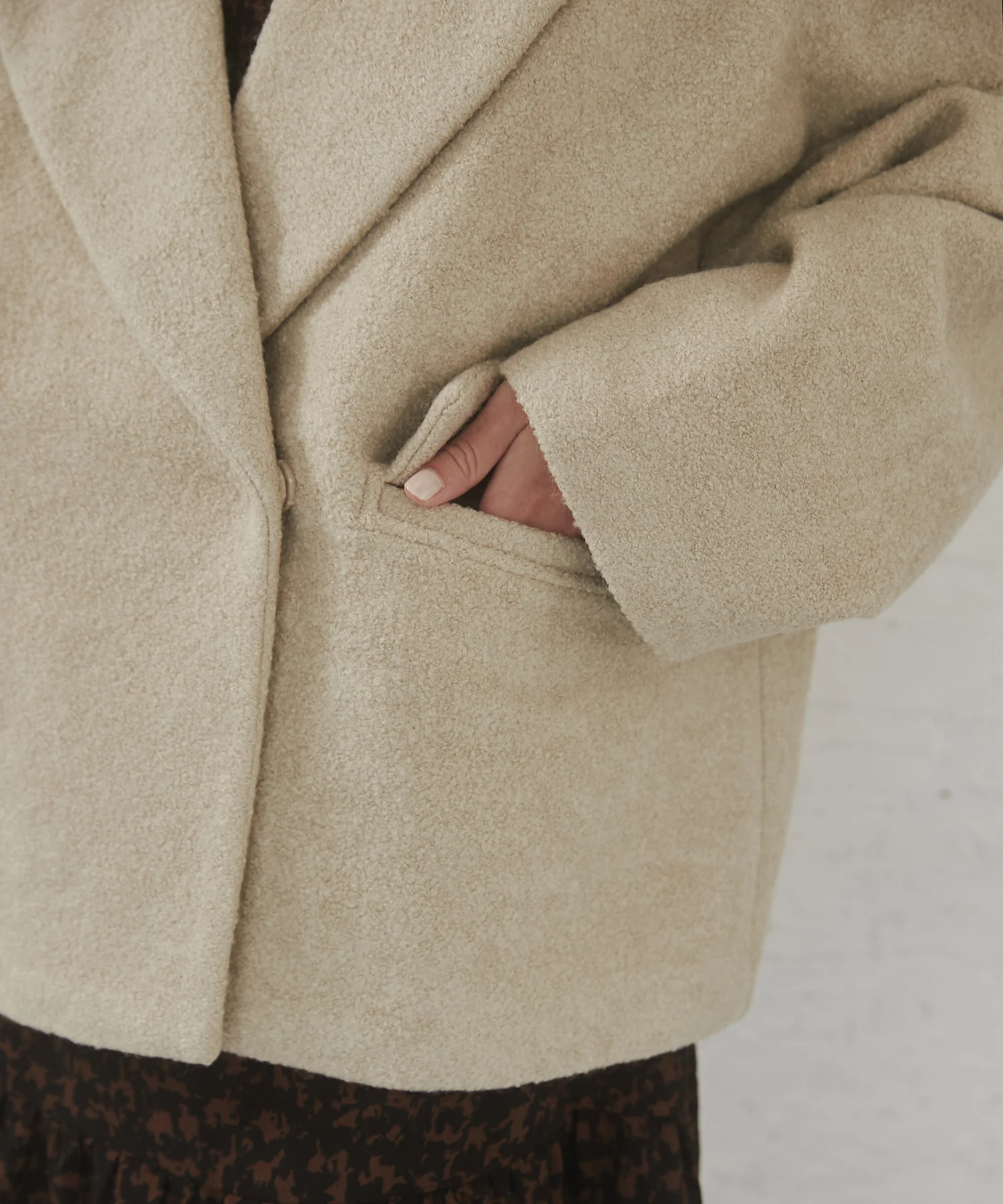 ミニブークレ オーバージャケット