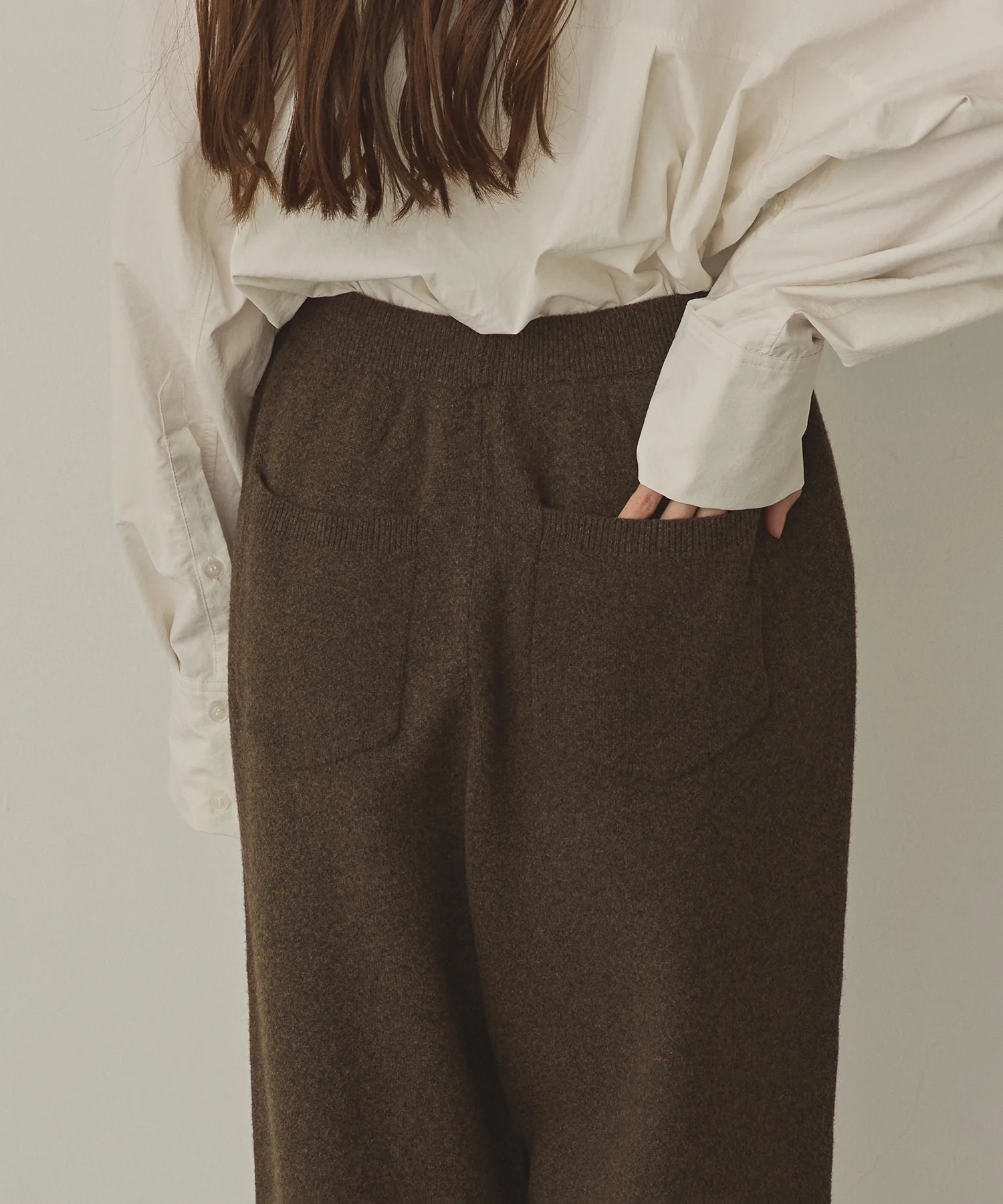 ニット ワイドパンツ
