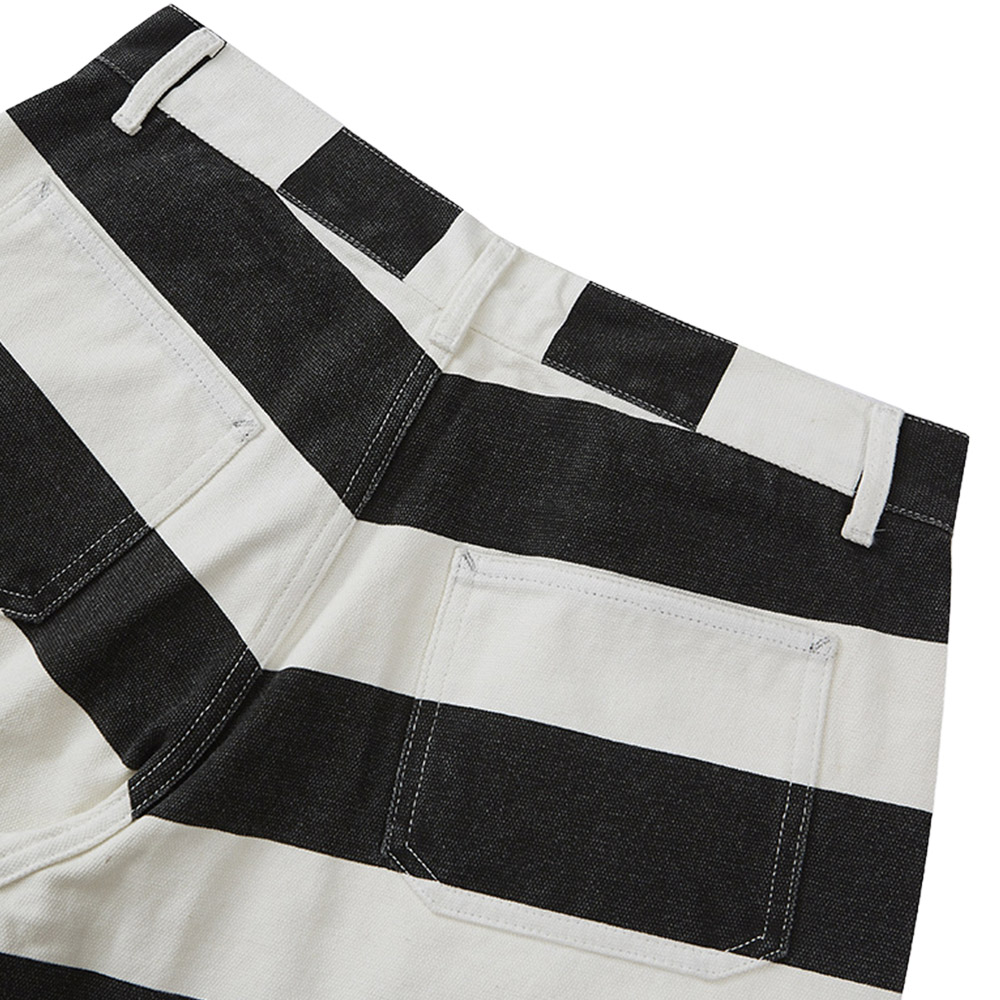 メンズストライプワークショートパンツ