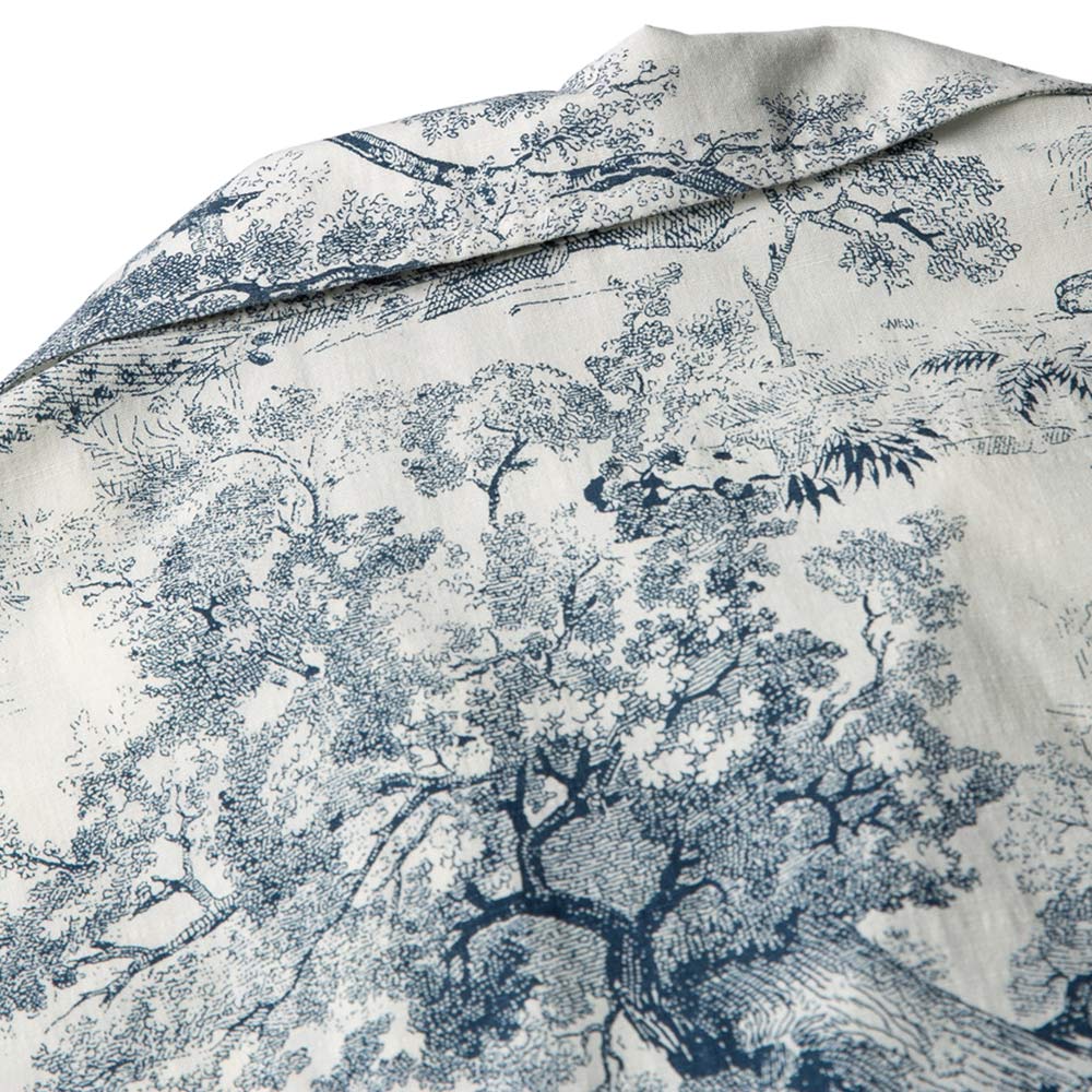 トワルドジュイ 　「タイガー＆ジャングル柄」開襟シャツ