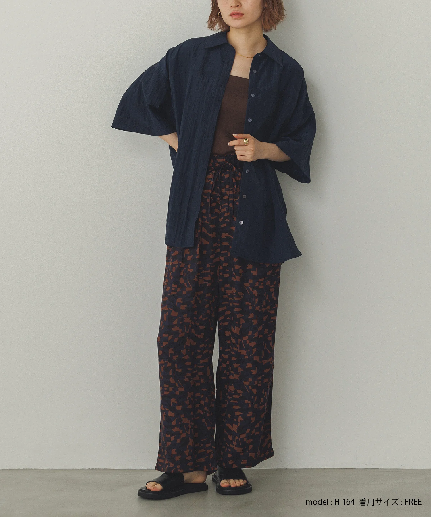 ワッシャー加工 2WAYシャツ