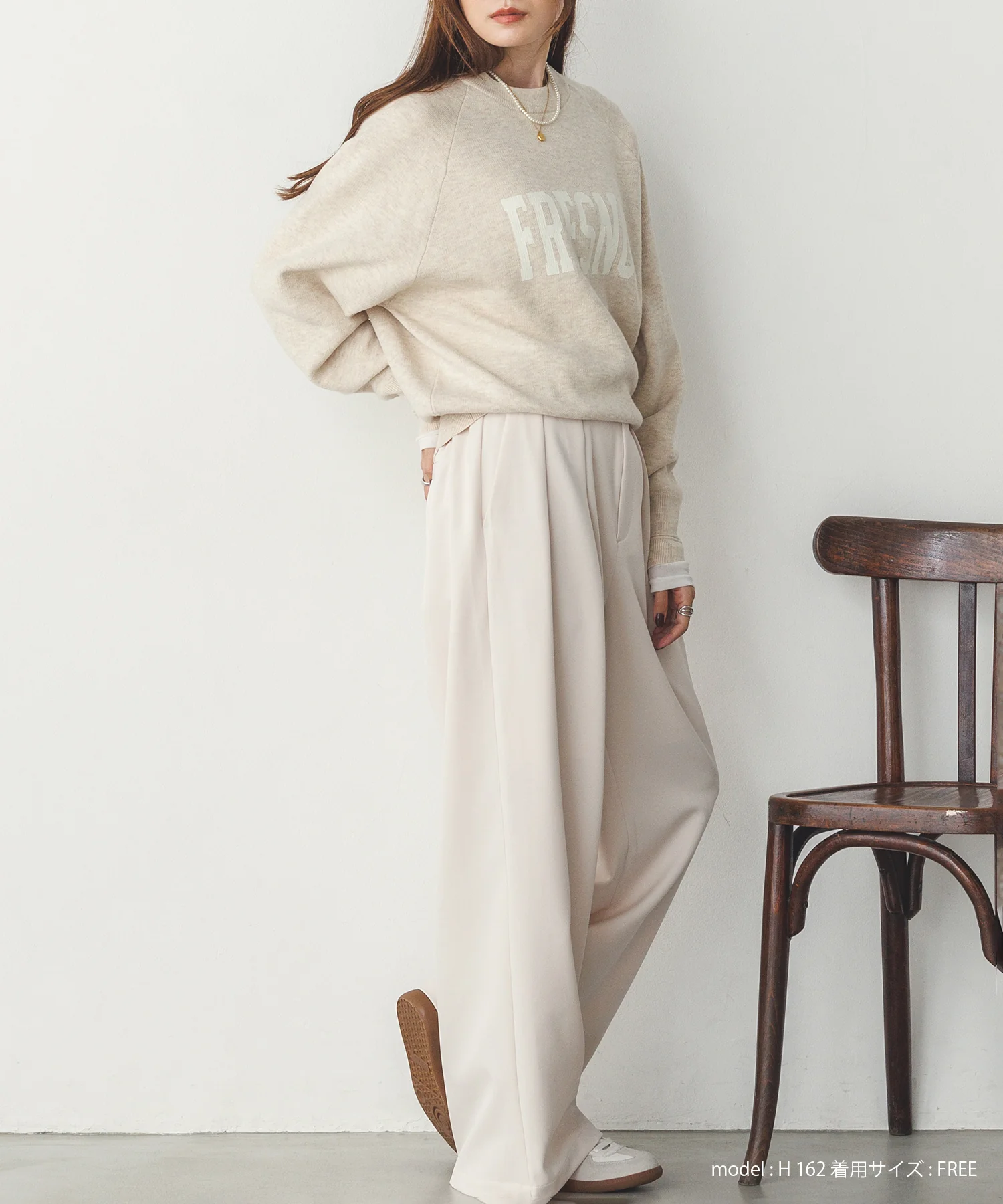 【WEB限定/別注】【新色追加】スウェットライクロゴニット