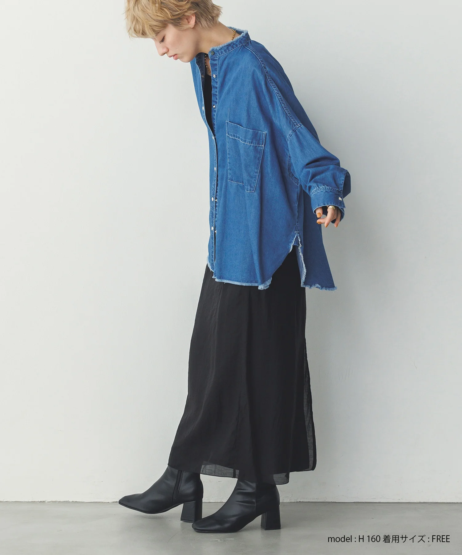 シアーポンチ レイヤードスカートセット