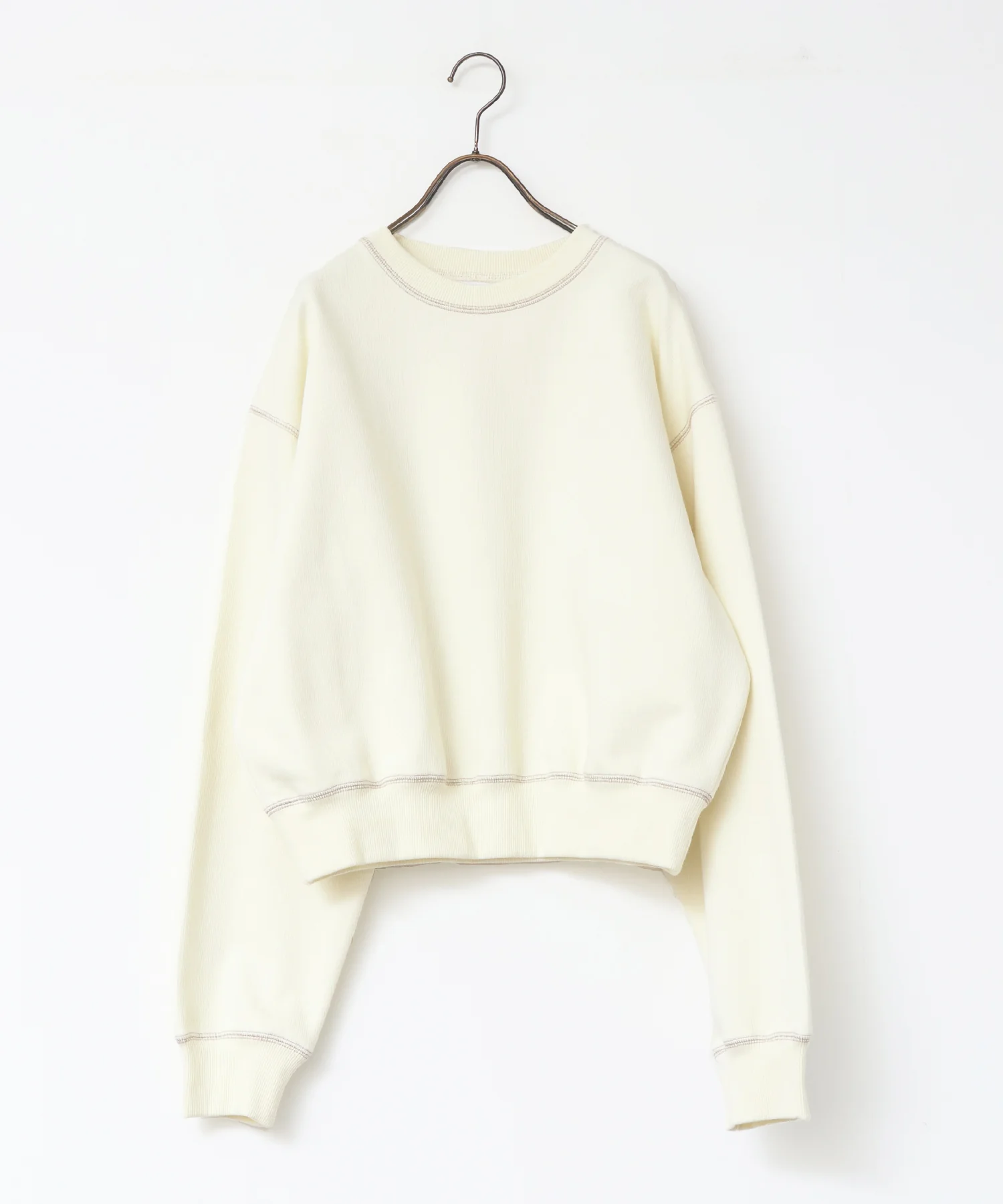 シャイニー糸ステッチ スウェット