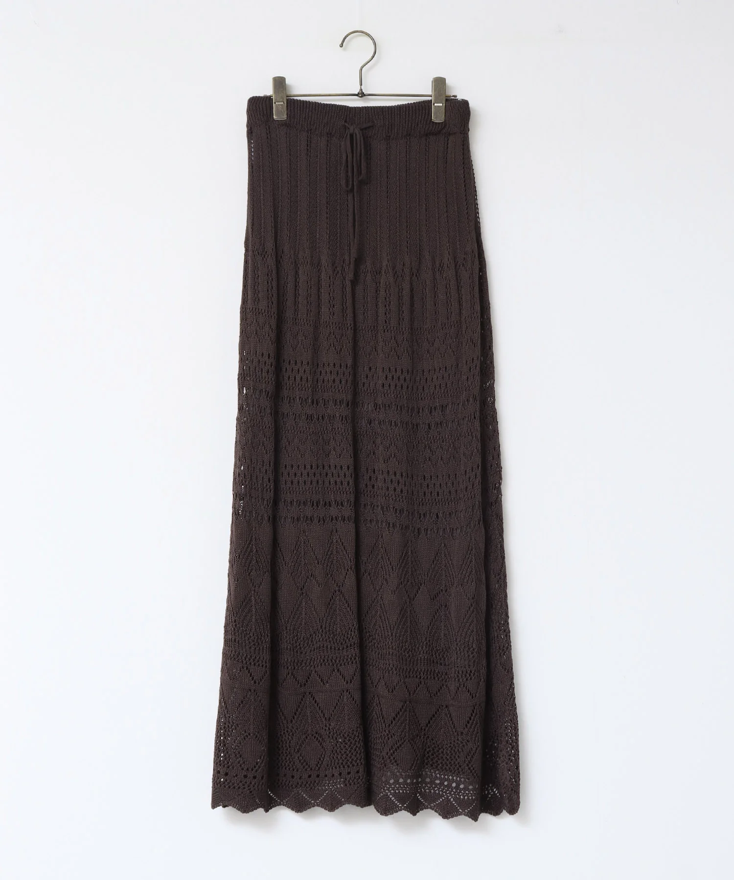 透かし編み ニットスカート