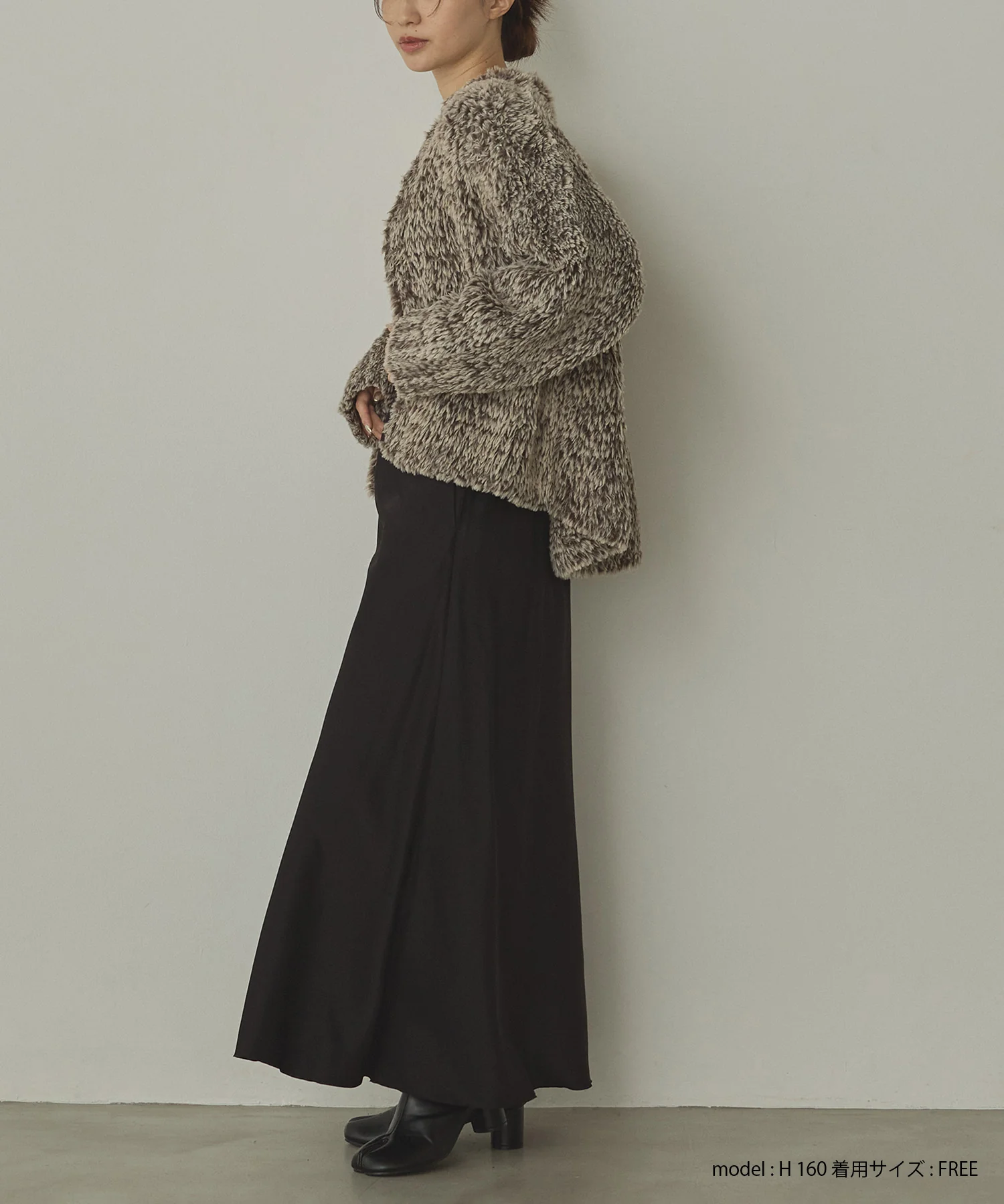 ファー ニットコート