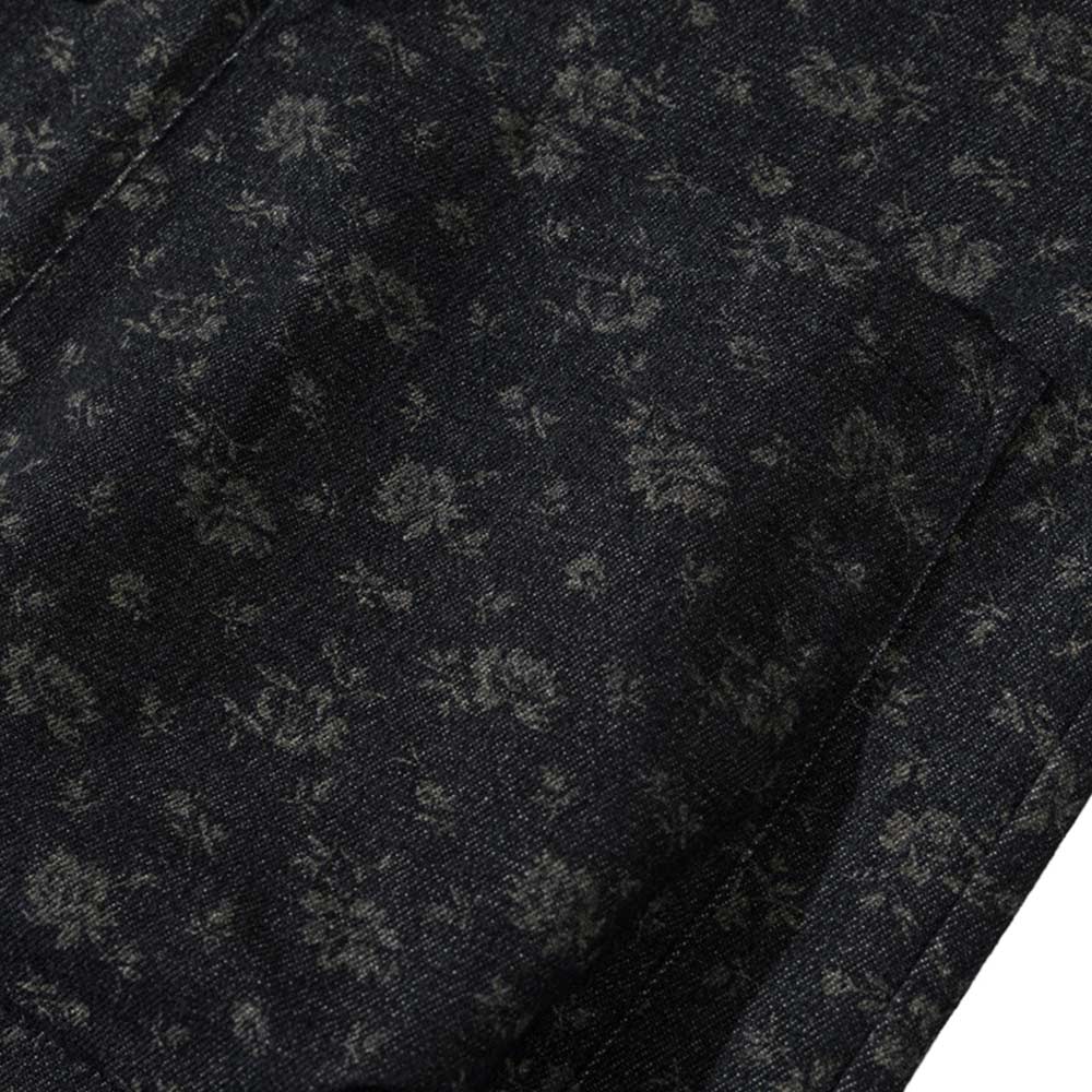 レトロ民族風　デニムワーク長袖 シャツメンズ