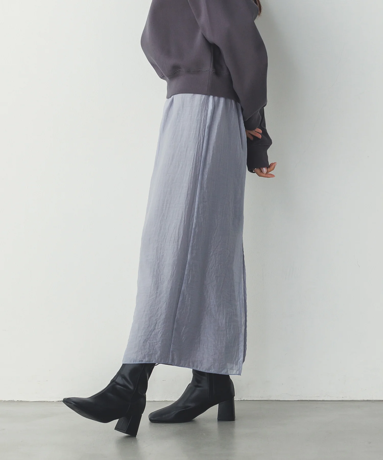 シアーポンチ レイヤードスカートセット