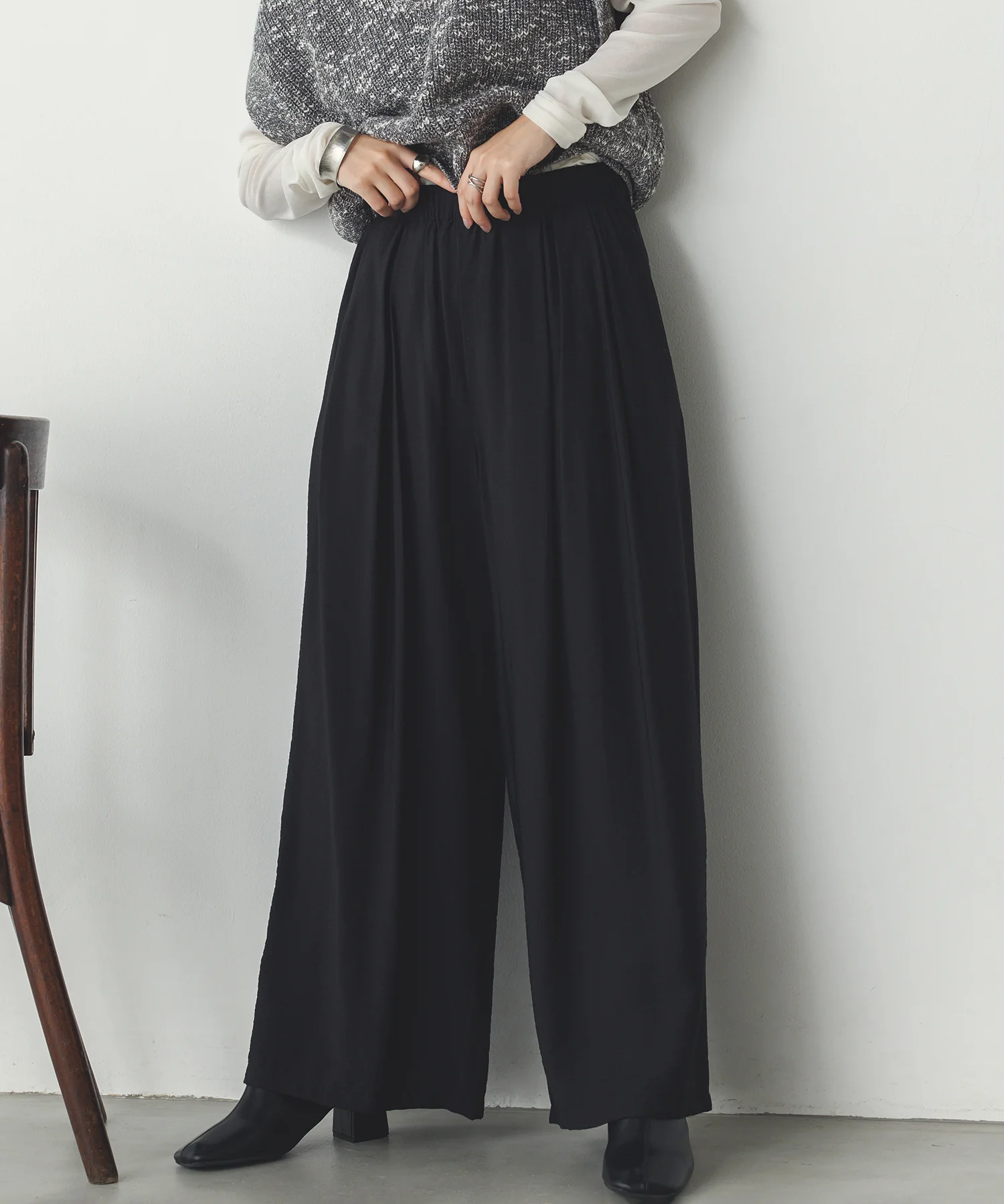 ヴィンテージクロス ワイドパンツ