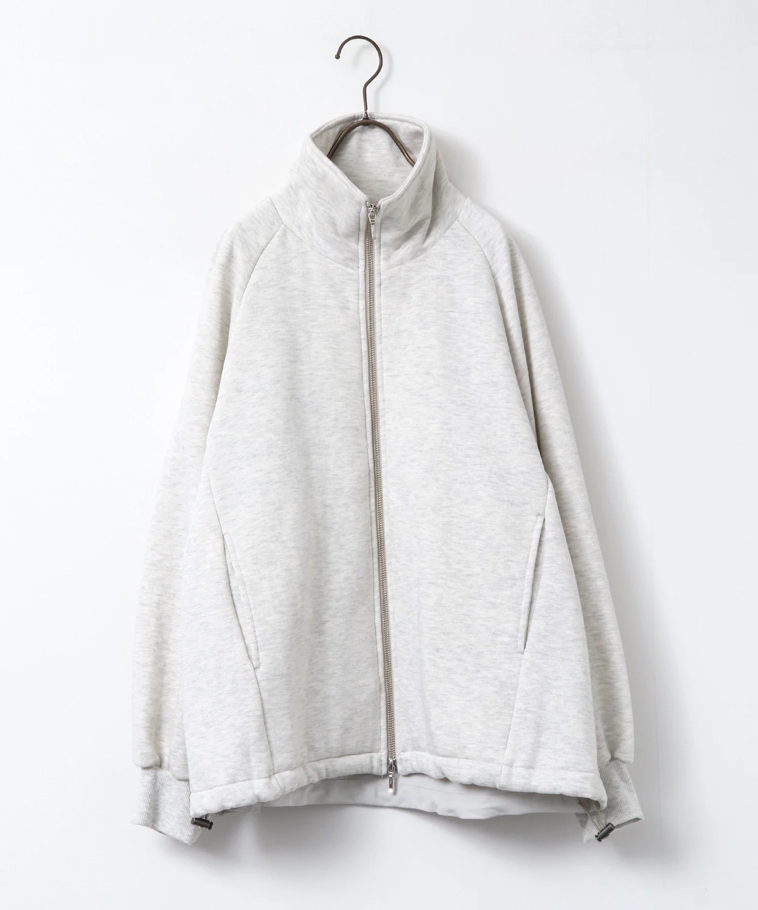 裏起毛 Wジップブルゾン