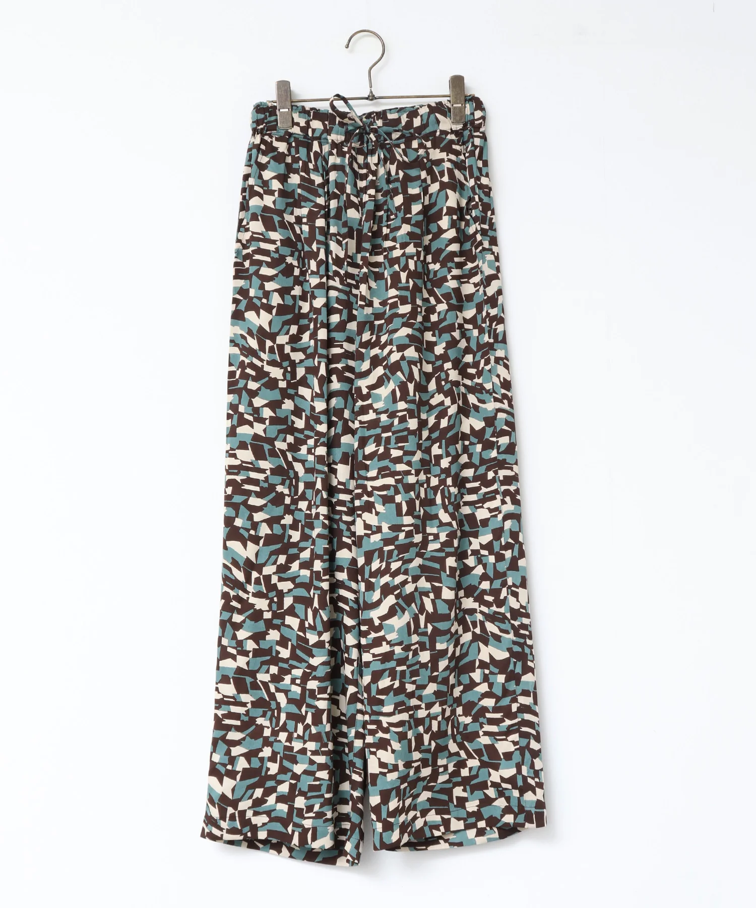 ジオメトリックプリント イージーパンツ