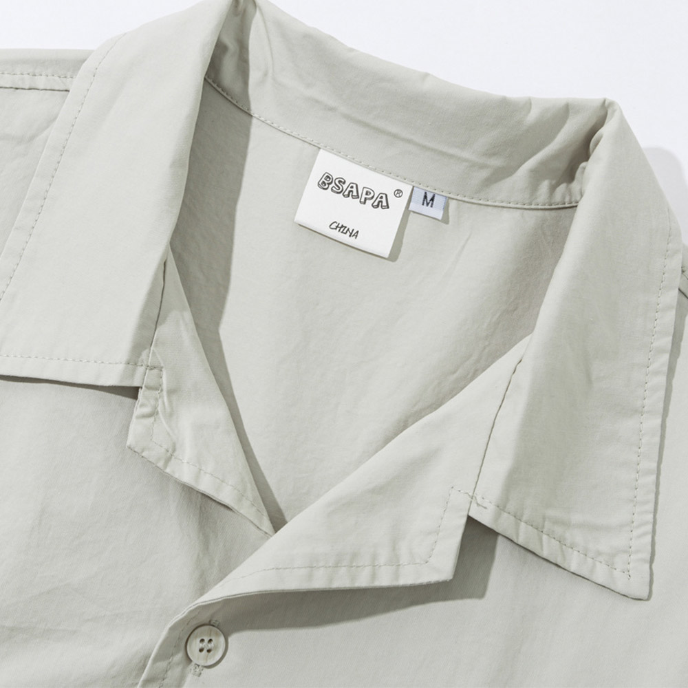 ナバホ サンダーバード刺繍付き開襟シャツ