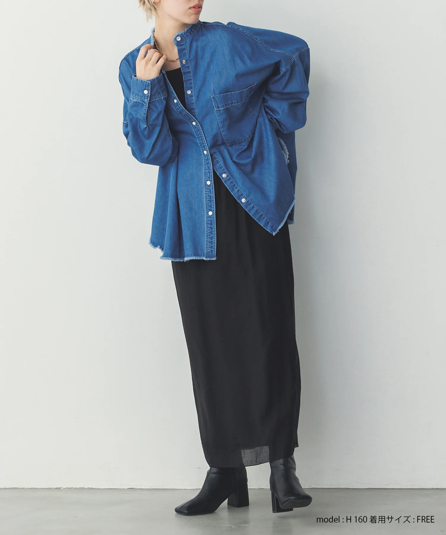 シアーポンチ レイヤードスカートセット