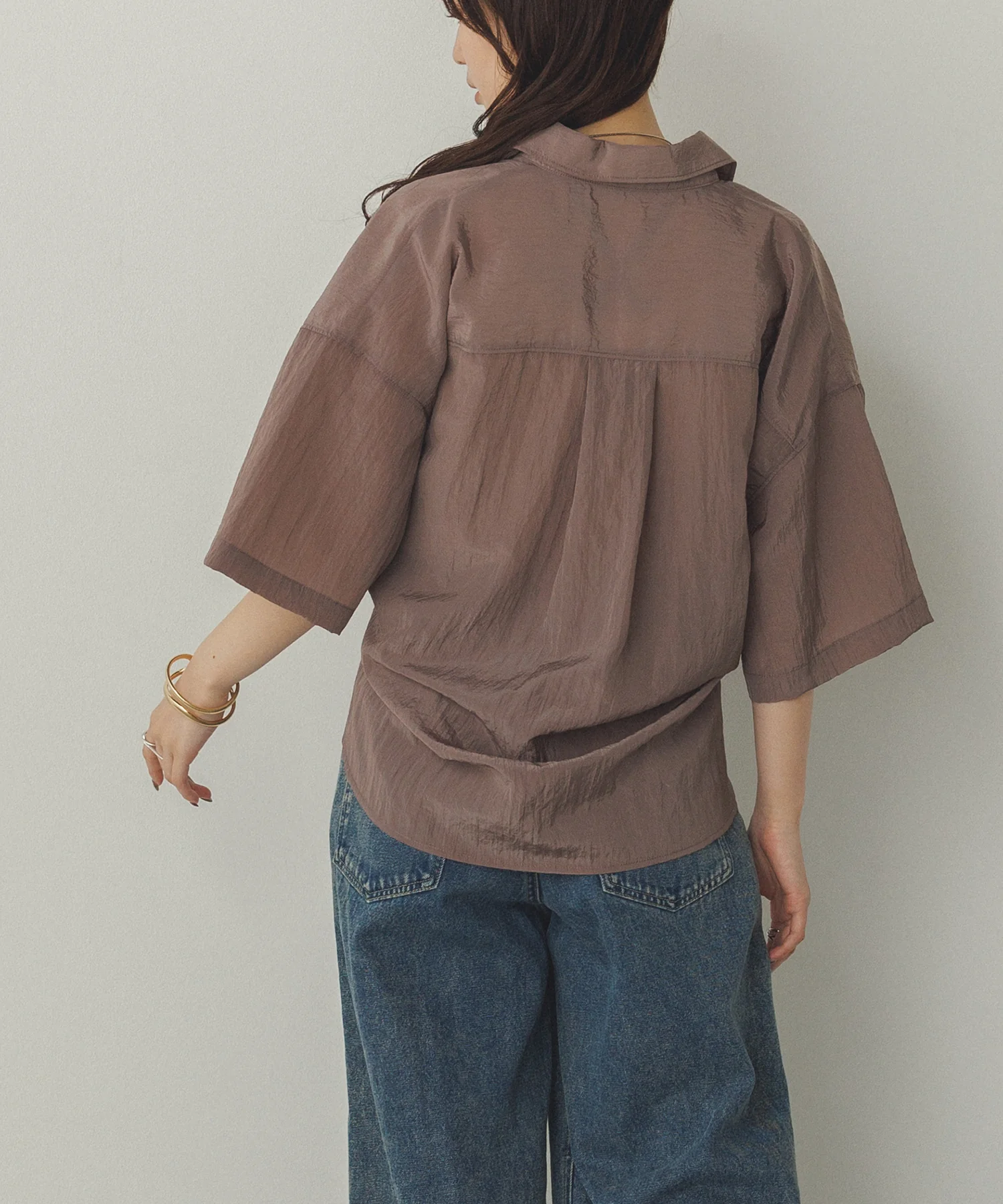 ワッシャー加工 2WAYシャツ