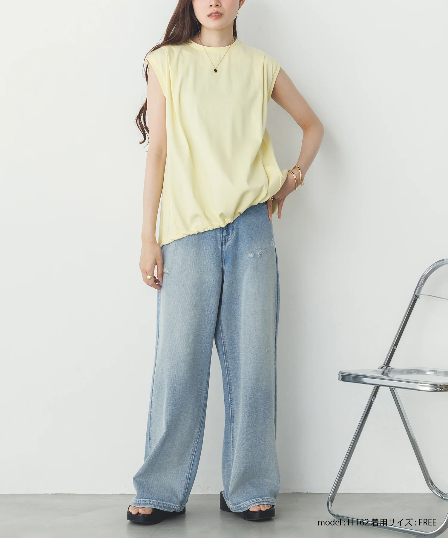 裾バルーン フレンチTシャツ